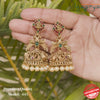 “Premium Bridal Style Antique Jhumka Earrings with Pearl Drops” SKU - 445